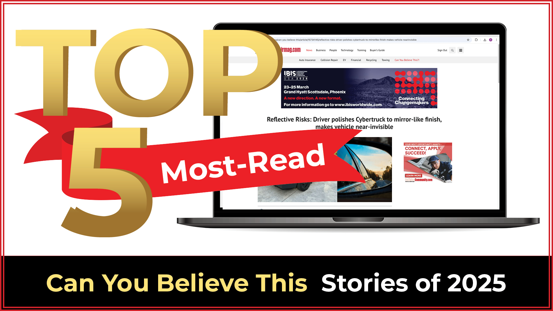 Top 5 Most-Read Stories of 2025 promotional banner with laptop display