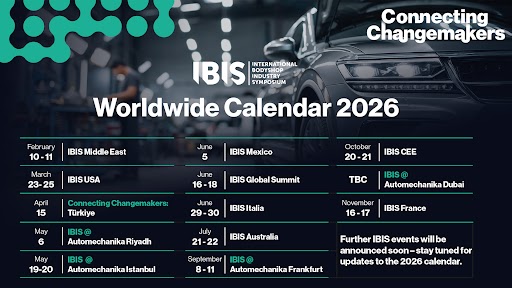 IBIS Worldwide Calendar 2026 showcasing international event locations