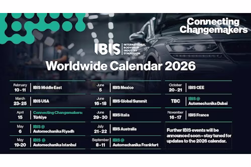 IBIS Worldwide Calendar 2026 showcasing international event locations and dates