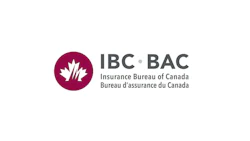 Insurance Bureau of Canada logo with maple leaf icon in burgundy circle