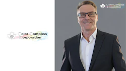 Color Compass Corporation logo with professional business executive