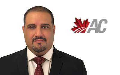 Professional headshot with Canadian AC organization logo