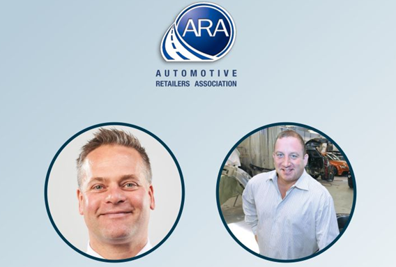 ARA Automotive Retailers Association logo with two professional headshots