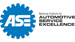 ASE National Institute for Automotive Service Excellence blue gear logo