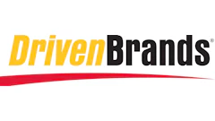 Driven Brands corporate logo in yellow, black, and red