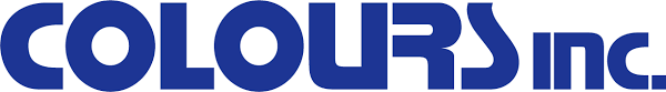 Colours Inc. corporate logo in bold blue typography