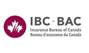 IBC logo with maple leaf symbol in burgundy and white