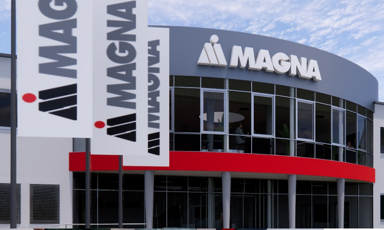 Magna corporate headquarters exterior with modern architectural design