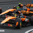 McLaren Formula 1 racing cars on track during 2025 Dutch Grand Prix