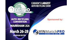 Ontario Auto Recycling Convention poster for 2026 event in Markham