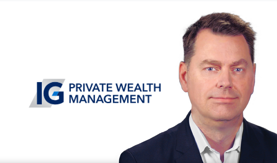 IG Private Wealth Management corporate logo with professional headshot