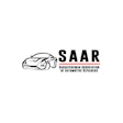 SAAR automotive repair association logo with stylized car outline