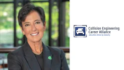 Collision Engineering Career Alliance professional logo with smiling executive