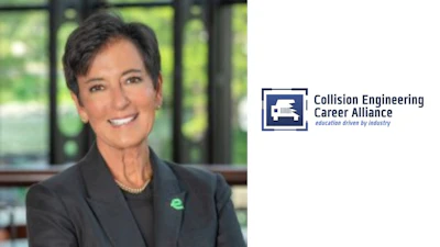 Collision Engineering Career Alliance professional logo with smiling executive