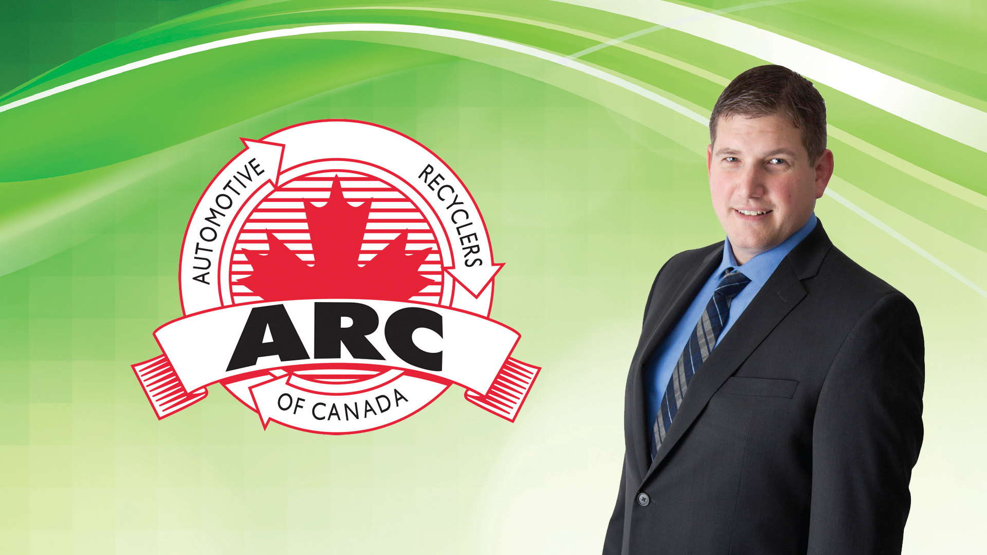 ARC Automotive Recyclers of Canada logo with professional representative