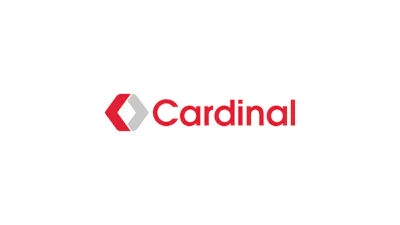 Cardinal corporate logo with red and gray geometric design