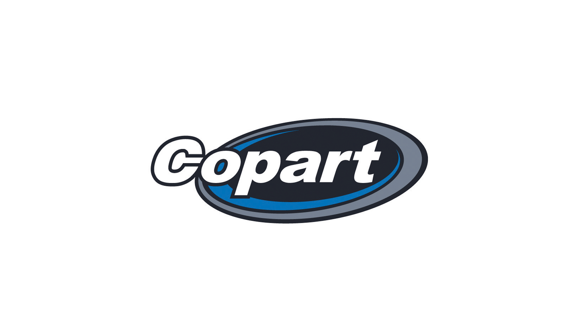 Copart official corporate logo with blue and gray oval design