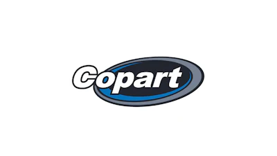 Copart official corporate logo with blue and gray oval design