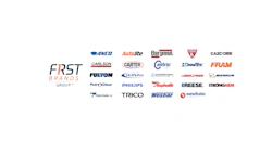 First Brands Group corporate logo collection featuring automotive and industrial brand logos