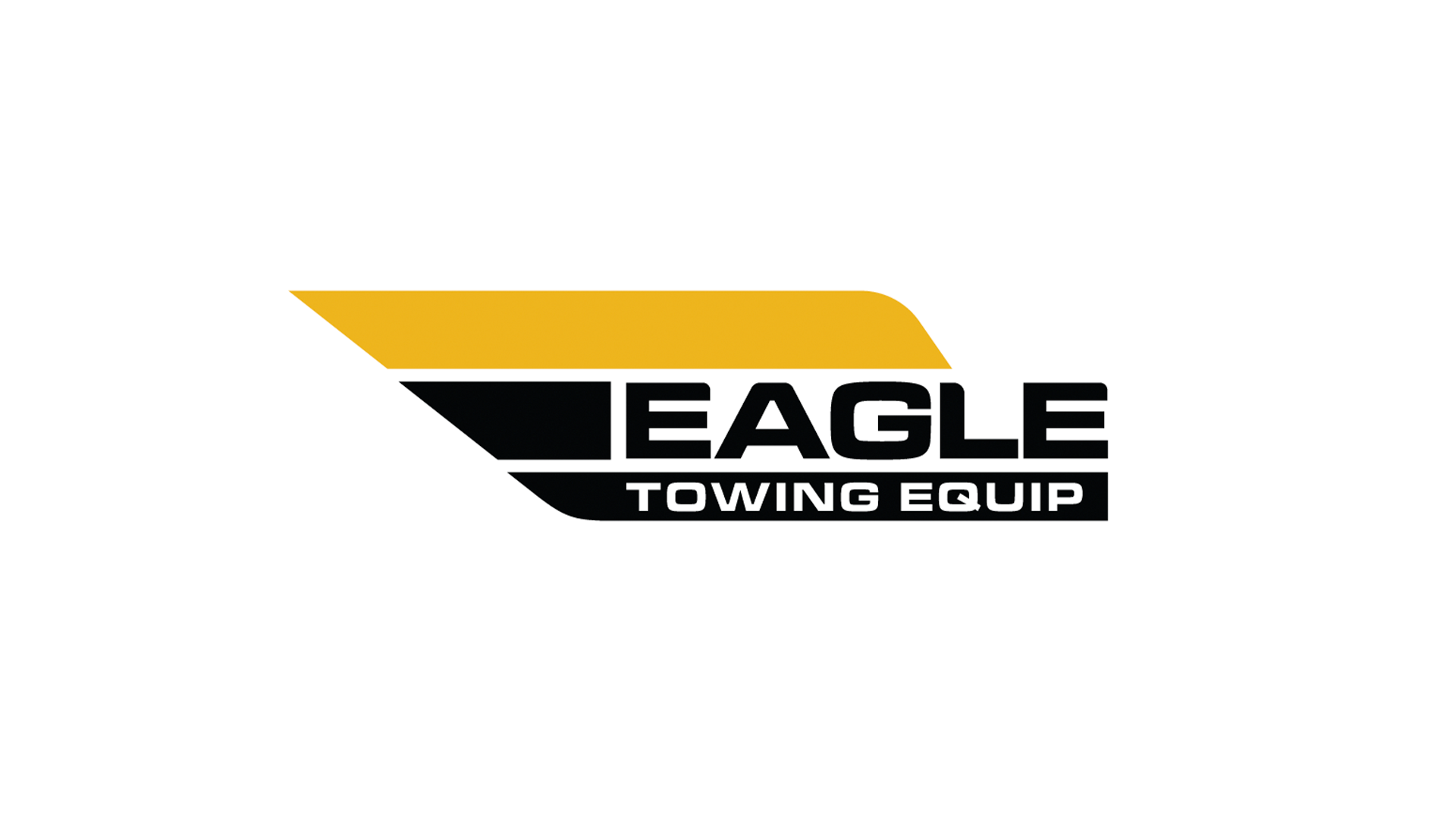 Eagle Towing Equipment logo with yellow and black angular design