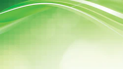 Abstract soft green background with smooth curved lines and gradient