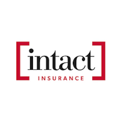 Intact Insurance logo with red brackets and black text