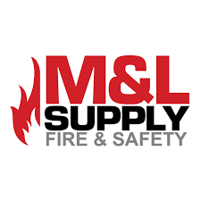 M&L Supply Fire & Safety logo with red flame graphic