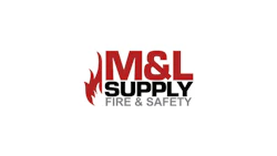 M&L Supply Fire & Safety corporate logo with red flame icon