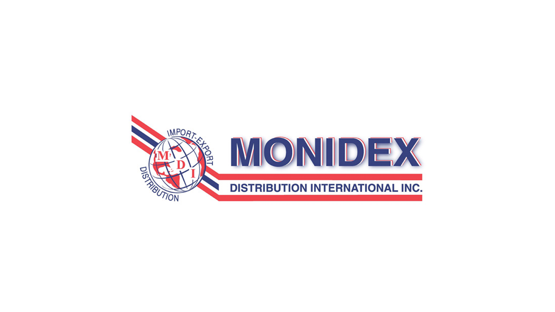 Monidex Distribution International Inc. corporate logo with globe symbol