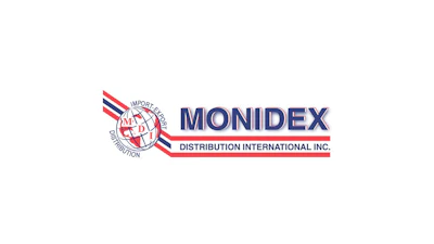 Monidex Distribution International Inc. corporate logo with globe symbol