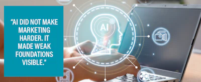 Digital illustration of AI technology with futuristic interface and human silhouette