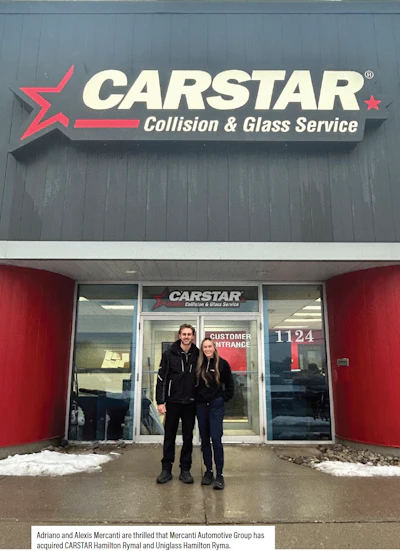 CARSTAR Collision & Glass Service storefront with company logo and building exterior