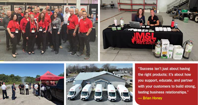 MSL Supply company team and vehicles showcasing fire safety equipment
