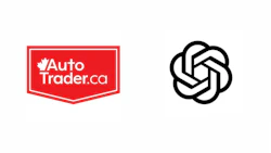 AutoTrader Canada and abstract hexagonal logo side by side