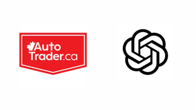 AutoTrader Canada and abstract hexagonal logo side by side
