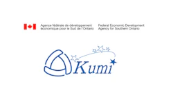 Kumi logo with blue stylized icon and stars, alongside Federal Economic Development Agency branding