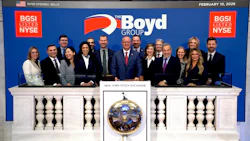 Boyd Group team at NYSE opening bell ceremony on February 10, 2026