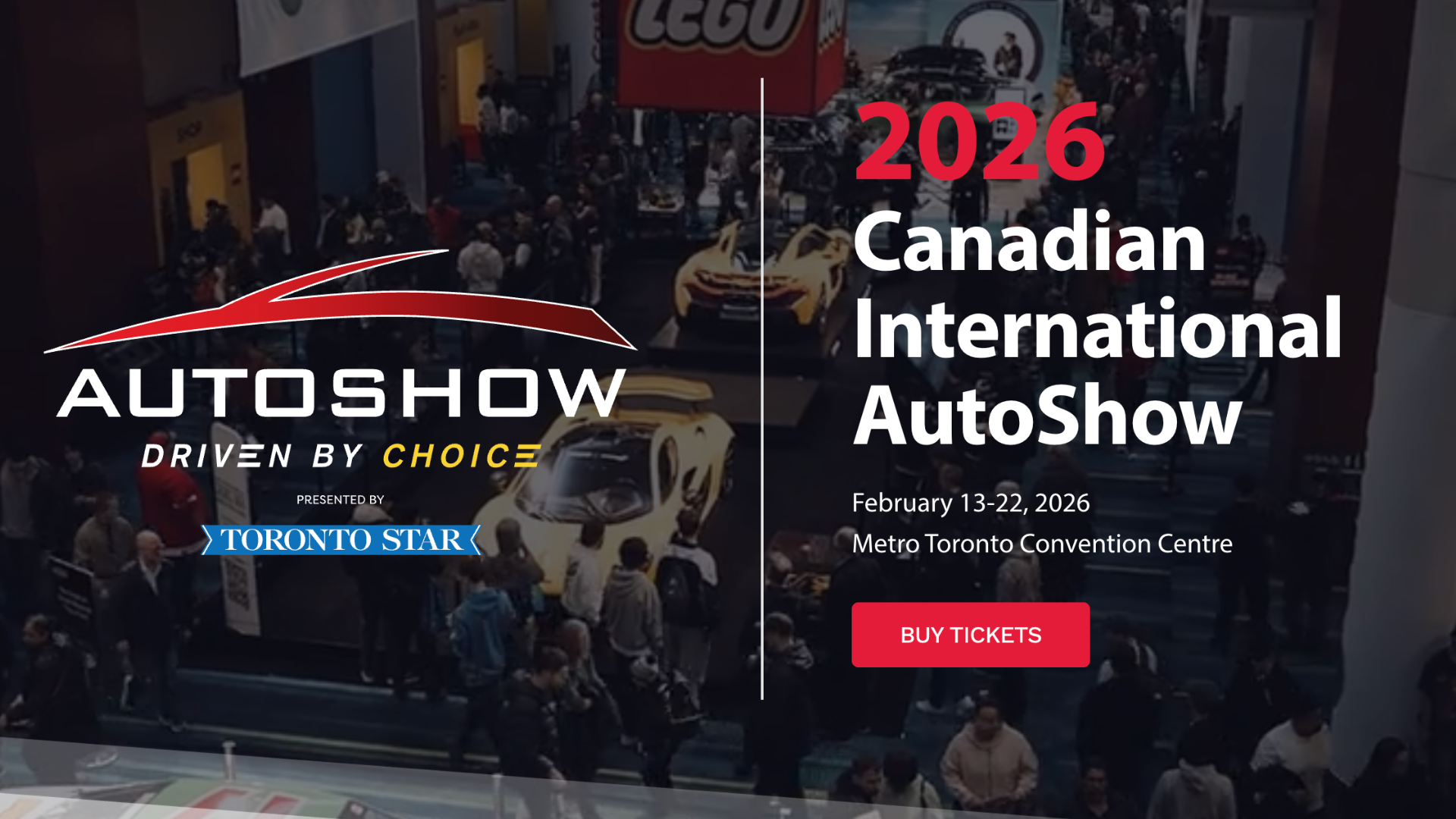 2026 Canadian International AutoShow promotional poster with event details