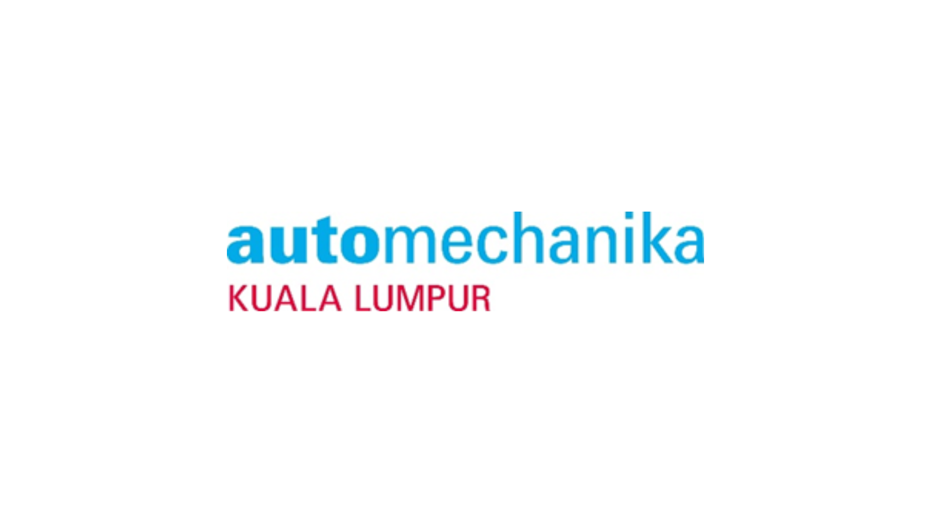 Automechanika Kuala Lumpur logo with cyan text and magenta location subtitle