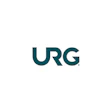 URG corporate logo in dark teal typography