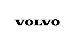 Volvo logo in bold black letters