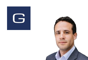 Gumroad logo featuring white letter G on navy blue square background