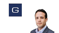 Gumroad logo featuring white letter G on navy blue square background
