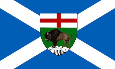 Hesse state coat of arms featuring a red lion and wild boar on blue and white background