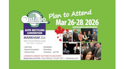 Ontario Auto Recycling Convention 2026 event promotion for March 26-28 in Markham with keynote presentations and networking opportunities