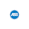 ASE Automotive Service Excellence blue circular certification logo with gear-tooth border