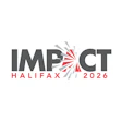 IMPACT Halifax 2026 logo with red and gray radiating burst design
