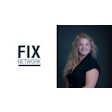 FIX Network logo with professional headshot of a woman in black blazer