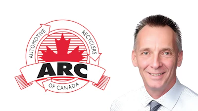 ARC of Canada Automotive Recyclers logo with red maple leaf emblem and professional headshot