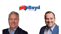 The Boyd Group logo featuring red swoosh and blue text branding